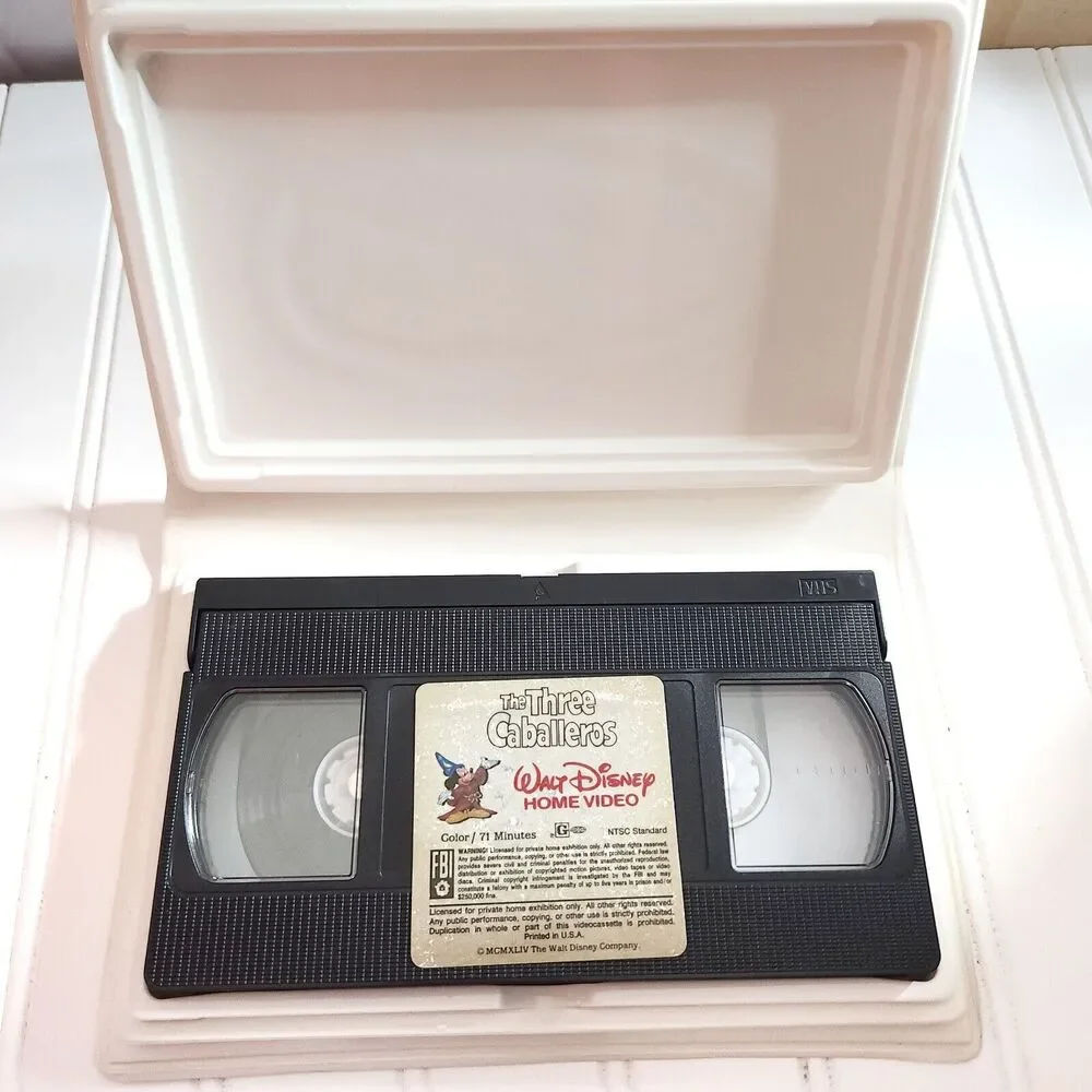 6 WALT DISNEY Masterpiece VHS tapes Fantasia Snow White Poppins FOX Anastasia - Picture 5 of 8